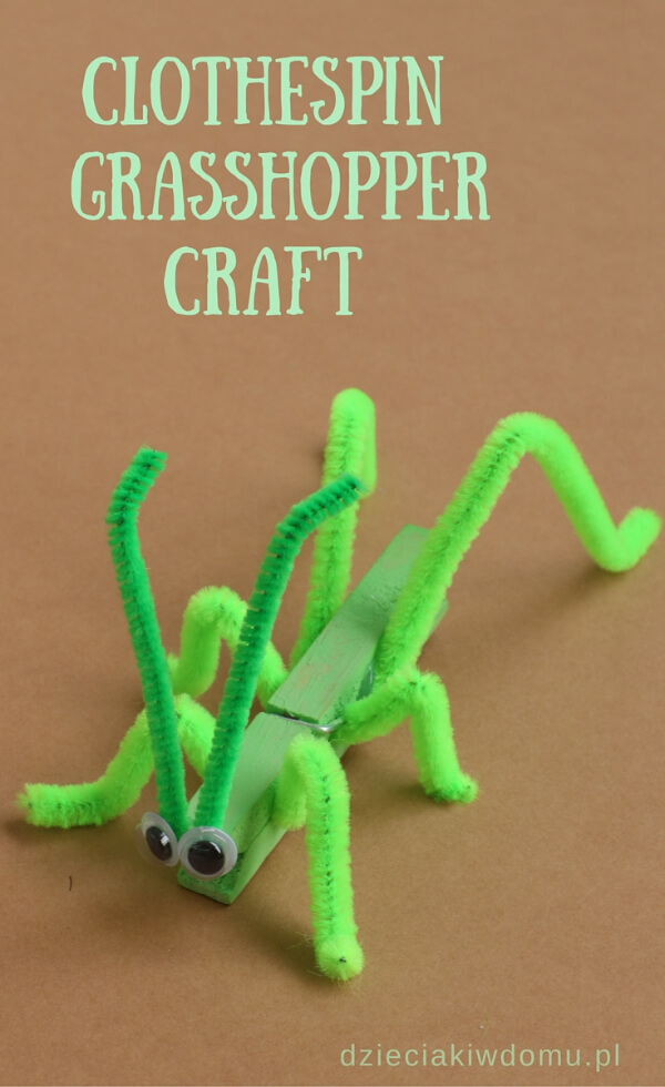 Grasshopper Crafts & Activities for Kids Easy Clothespin Grasshopper Craft For Kids