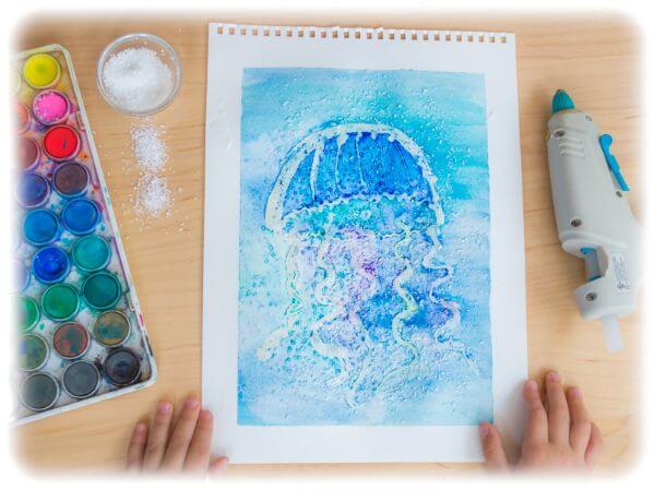 Easy Jellyfish Painting Tutorial For Kids