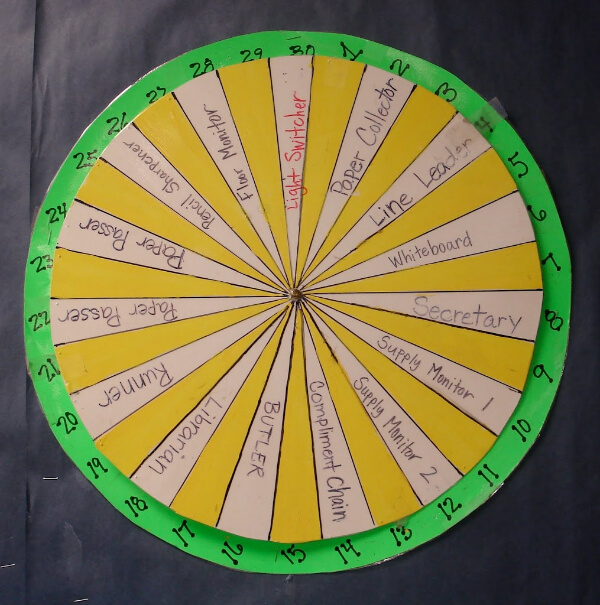 Easy Job Wheel Ideas For Classrooms