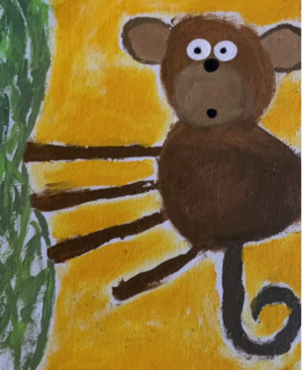 Monkey Paintings For Kids Easy Monkey Painting Art For Kids