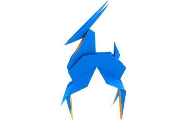 Easy Origami Antelope Tutorial How To Make An Origami Antelope With Kids