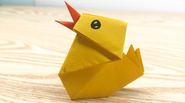 Easy Origami Baby Chick With Paper