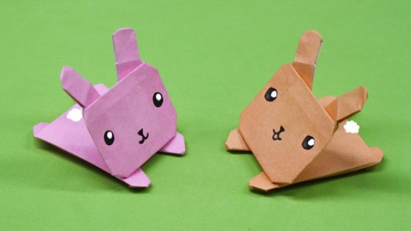 How To Make An Easy Origami Cute Rabbit Craft ideas With Kids