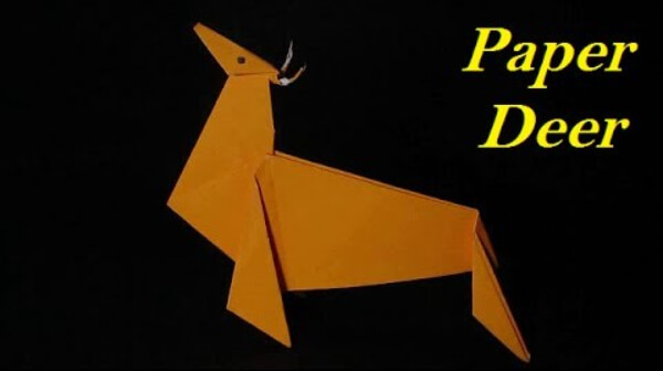 Easy Origami Deer Instructions Using Paper How To Make An Origami Deer With Kids