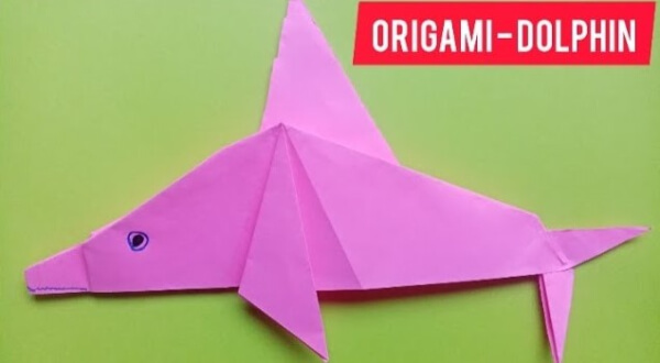 Easy Origami Dolphin Craft Tutorial