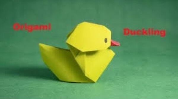 Easy Origami Duckling Craft For Kids
