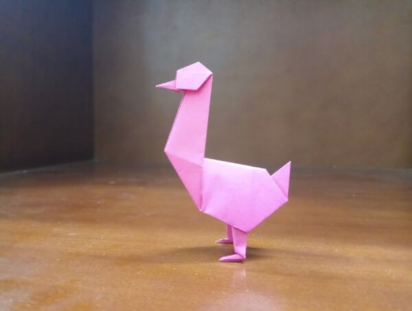 Easy Origami Goose Bird Craft