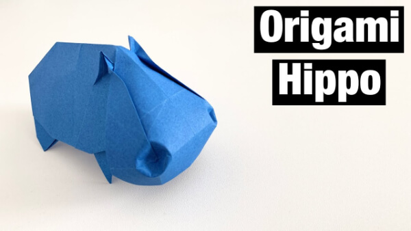 Easy Origami Hippo Craft Tutorial