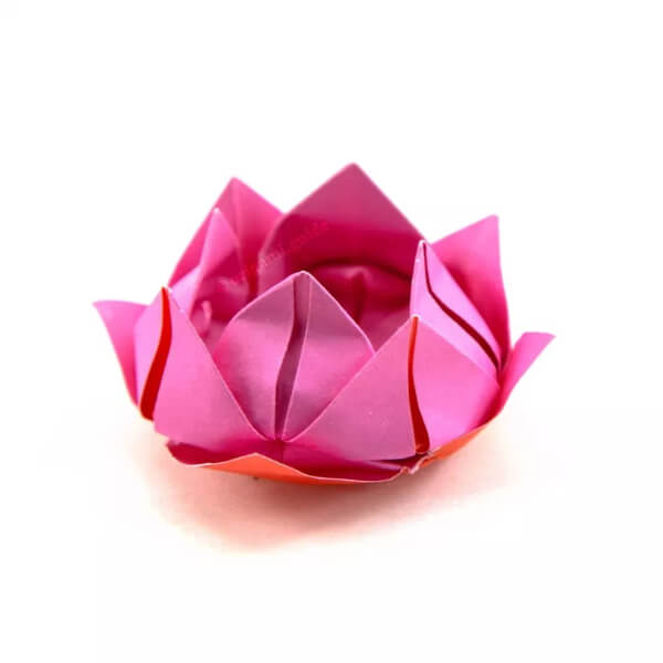 How To Make An Origami Lotus With Kids Easy Origami Lotus Flower