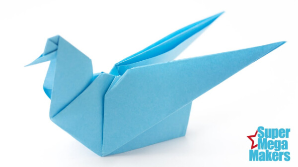 Easy Origami Paper Dove Tutorial For Beginners How To Make An Origami Dove With Kids