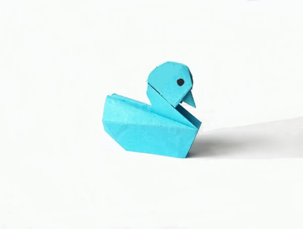 Easy Origami Paper Duck Craft For Kids How To Make An Origami Duck With Kids