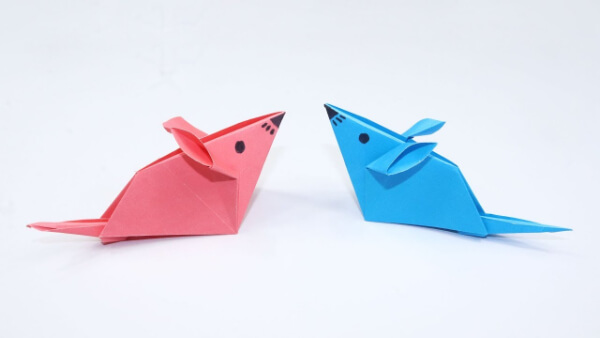Easy Origami Paper Mouse Activity For Kids