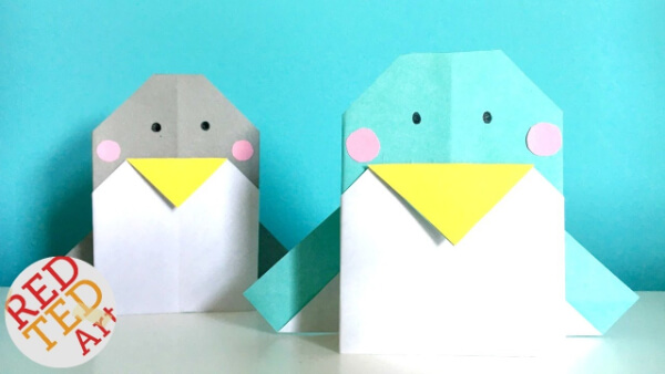 Easy Origami Penguin Craft Idea For Kids How To Make An Origami Penguin With Kids