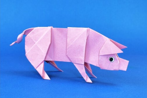 Easy Origami Pig Crafts How To Make An Origami Pig With Kids