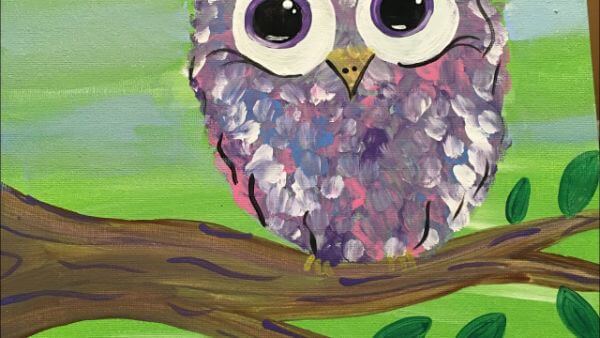 Easy Owl Painting For Kids