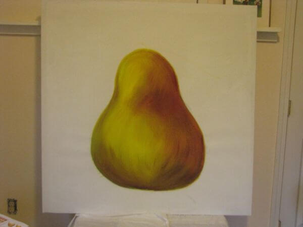 Easy Painting A Foot Pear Art Lesson Pear Paintings for Kids