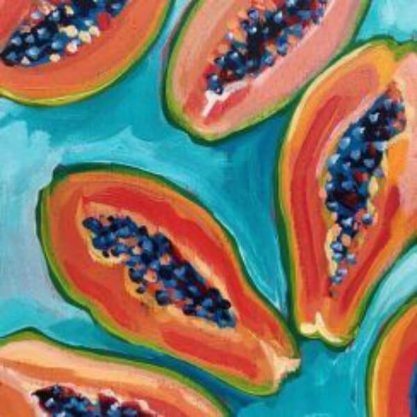 Easy Papaya Acrylic Painting Ideas