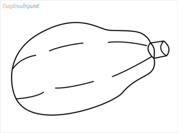 Easy Papaya Drawing Video Tutorial