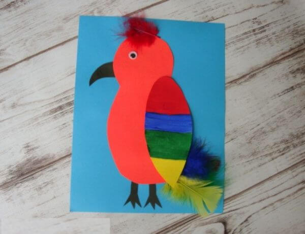 Easy Parrot Craft Activity For Kids
