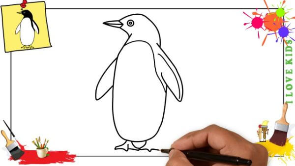 Easy Penguin Drawing & Sketches For Beginners Kids