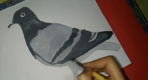 Pigeon Paintings For Kids Easy Pigeon Painting For Kids