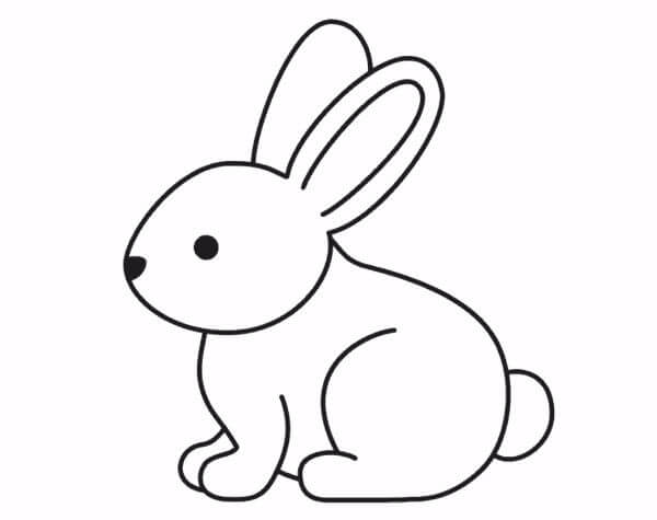 Easy Rabbit Drawing & Sketch Tutorial For Kids