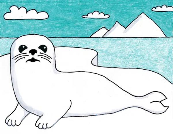 Easy Seal Drawing For Kids