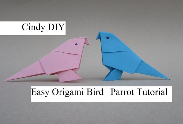 Easy & Simple Origami Parrot Bird Craft