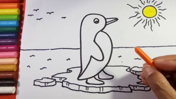 Easy & Simple Penguin Drawing & Sketches For Kids