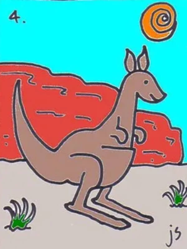 Kangaroo Drawing & Sketches For Kids Kangaroo Drawing With Easy Step