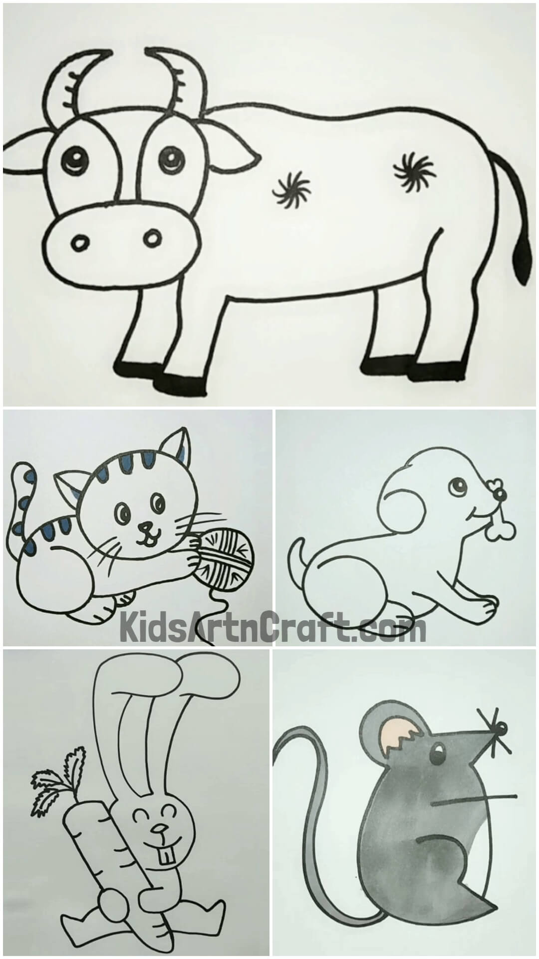 Easy To Draw Cute Animals For Kids