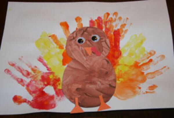 Easy Turkey Finger Painting For Toddlers