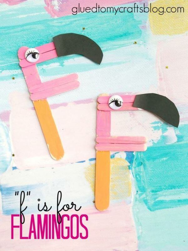 F is For Flamingos Letter Craft & Activities For Preschoolers