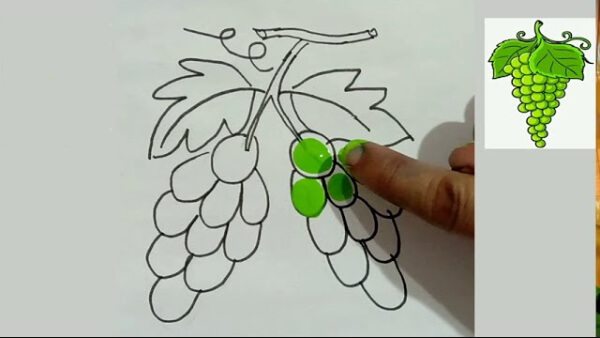 Grapes Paintings for Kids Finger Grapes Painting Activity For Kids