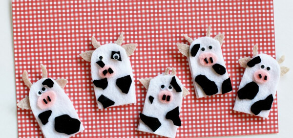 Cow Crafts & Activities for Kids Finger Puppet Craft For Kids