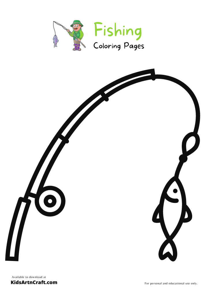 Fishing Coloring Pages For Kids