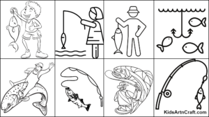 Fishing Coloring Pages For Kids – Free Printables - Kids Art &amp; Craft