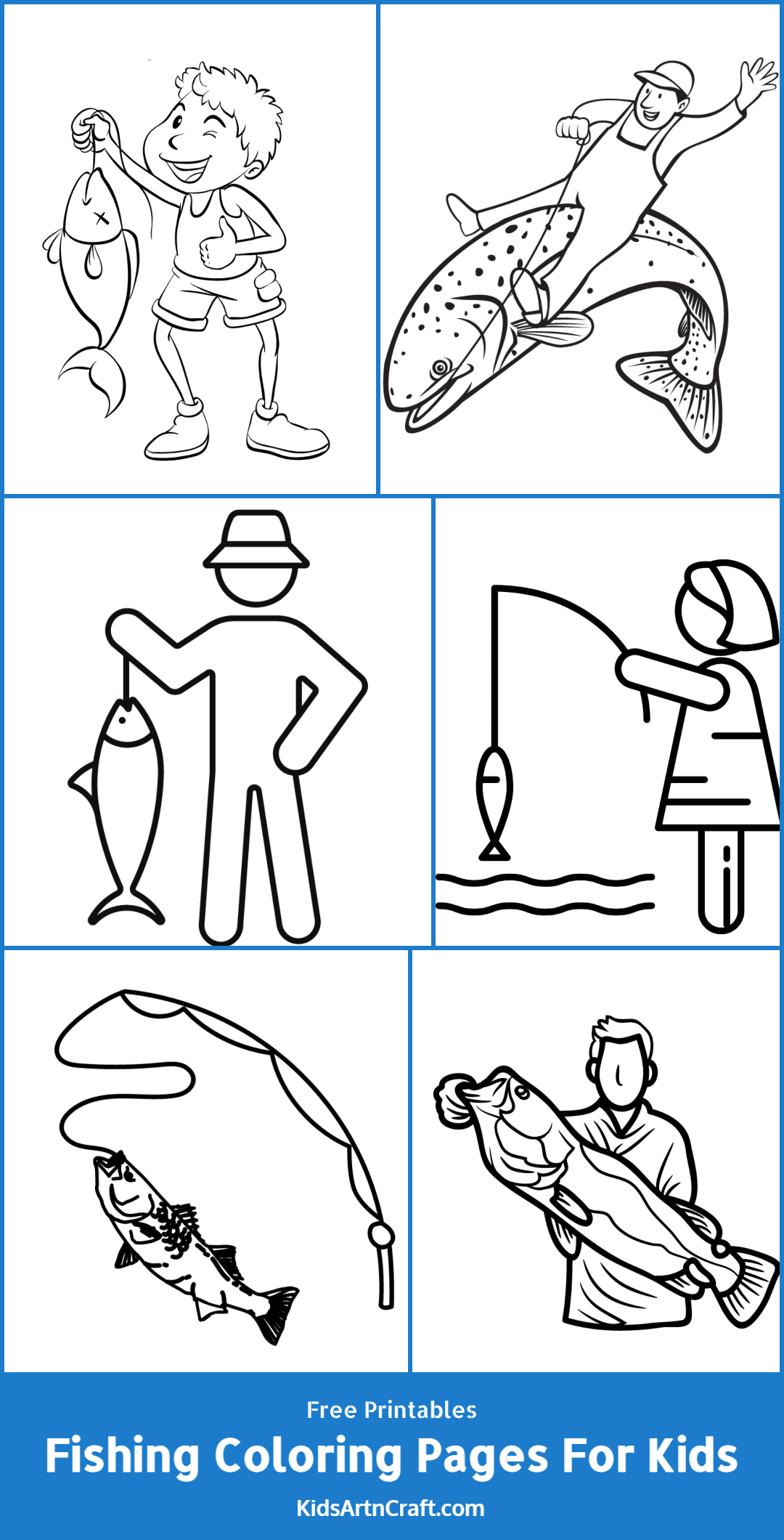 Fishing Coloring Pages For Kids – Free Printables