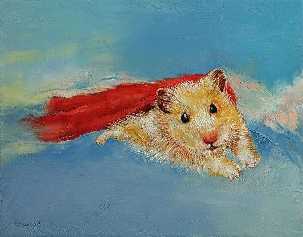 Easy Hamster Painting For Preschooler