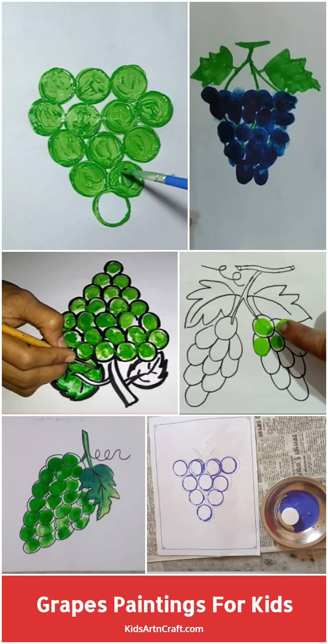 Grapes Paintings for Kids