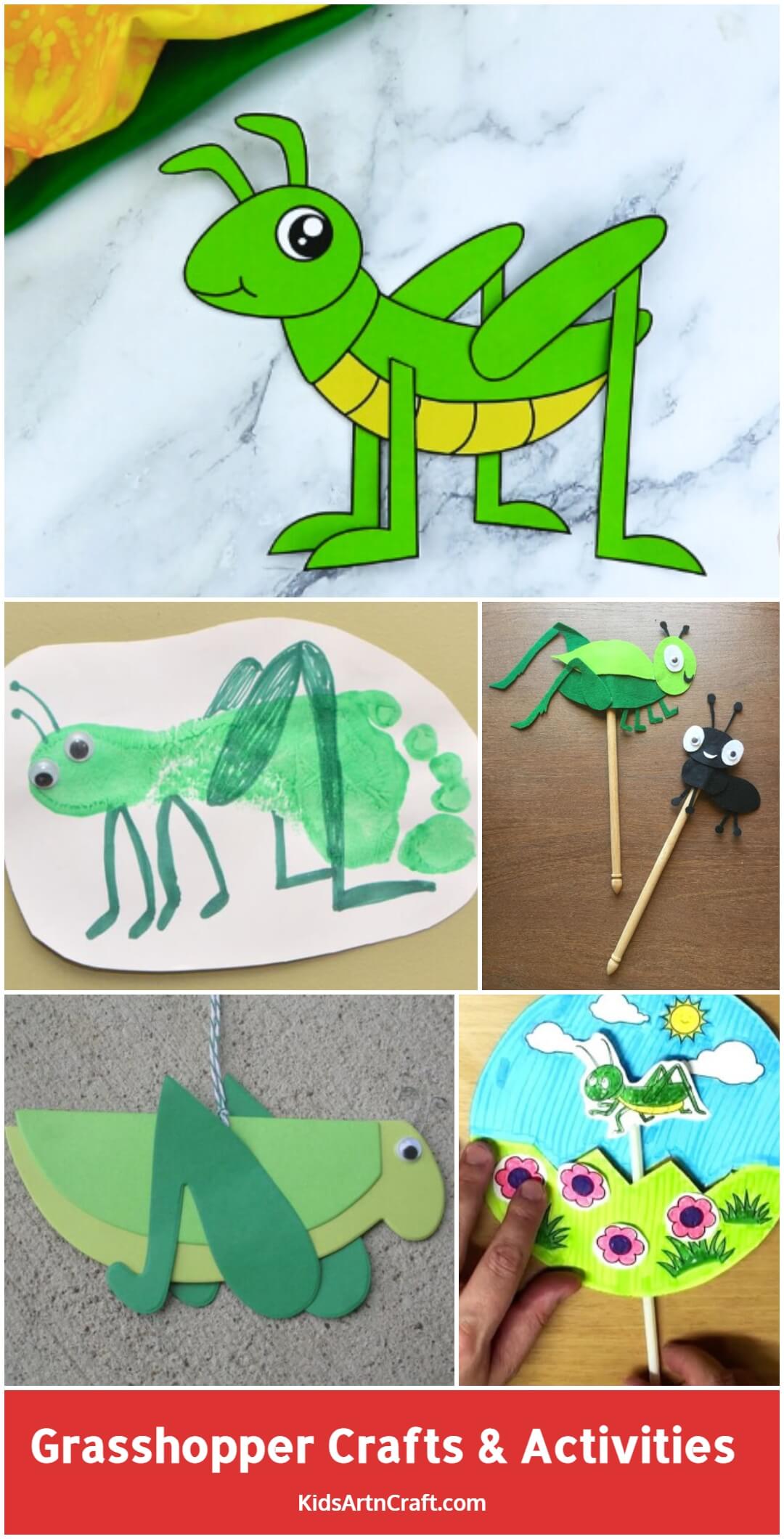 Grasshopper Crafts & Activities for Kids