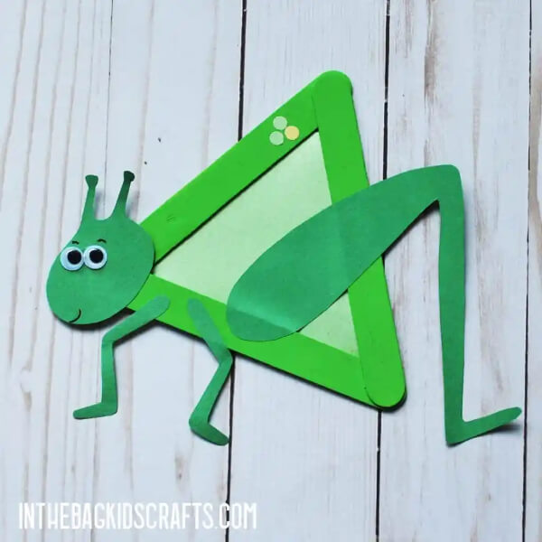 Grasshopper Crafts & Activities for Kids Grasshopper Craft With Popsicle Stick