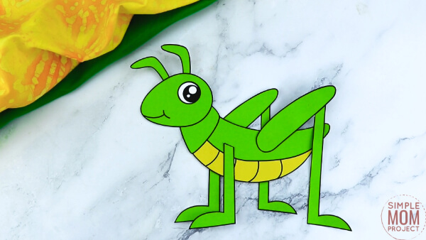 Grasshopper Crafts & Activities for Kids Grasshopper Craft Template For Preschoolers