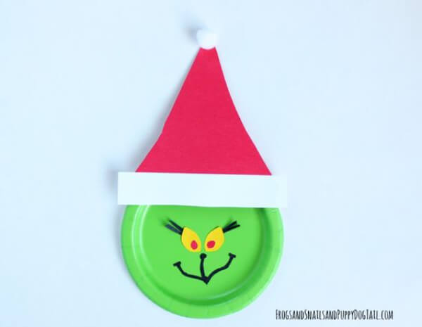 Grinch Paper plate Craft Activities Easy Christmas Paper Plate Crafts for Kids