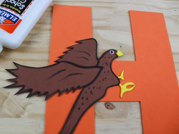 H is For Hawk Letter Craft Idea Hawk Crafts & Activities for Kids