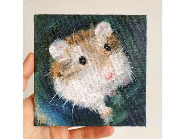 Hamster Origami Painting For Kids