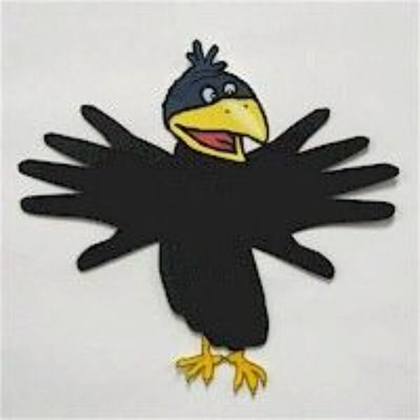 Crow Crafts & Activities For Kids Handprint Crow Crafts For Kindergarten