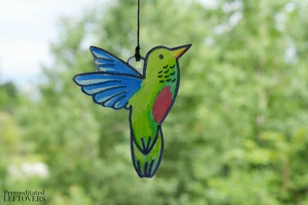 Hanging Hummingbird Suncatcher Art Project Hummingbird Crafts & Activities for Kids