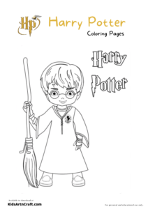 Harry Potter Coloring Pages For Kids – Free Printables - Kids Art &amp; Craft