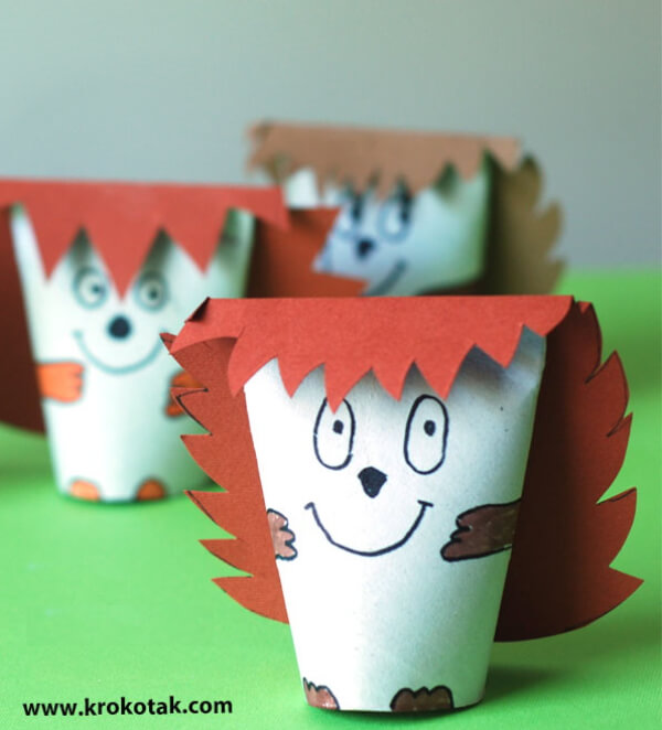 Hedgehog Crafts & Activities for Kids How To Make Hedgehog With Toilet Paper Roll